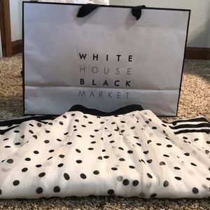 White House Black Market Size 8 Polka Dot Skirt